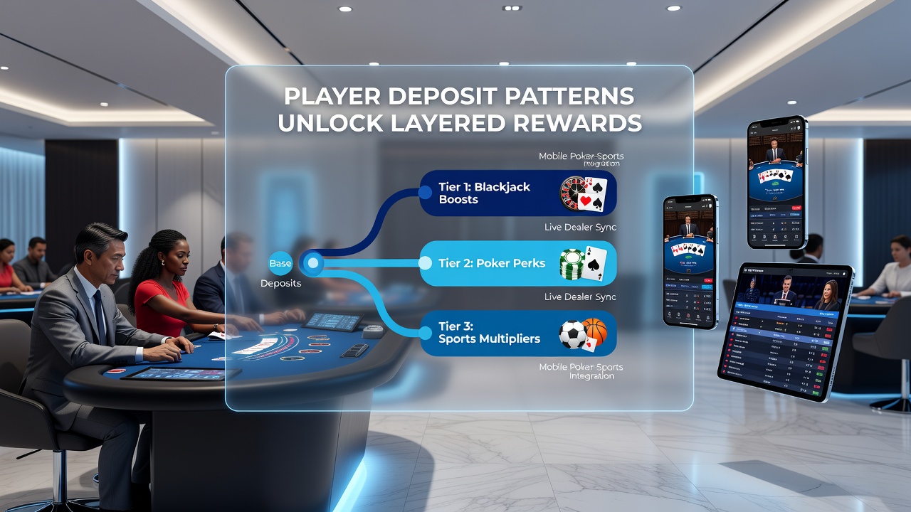 Mobile App zeigt gestaffelte Belohnungen nach Einzahlungsmustern in Poker und Sportwetten