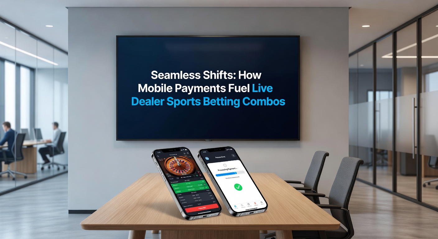 Grafik zeigt Transaktionsfluss von Sportwette zu Live-Blackjack mit mobiler Wallet-Integration